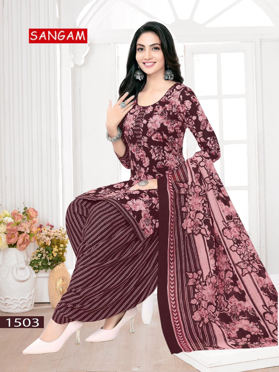 Sangam Vol 15 By Vandana C Printed Cotton Dress Material Wholesale Price In Surat
